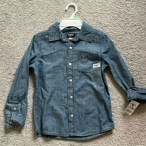 New w tags! Boys denim shirt size 8 OshKosh